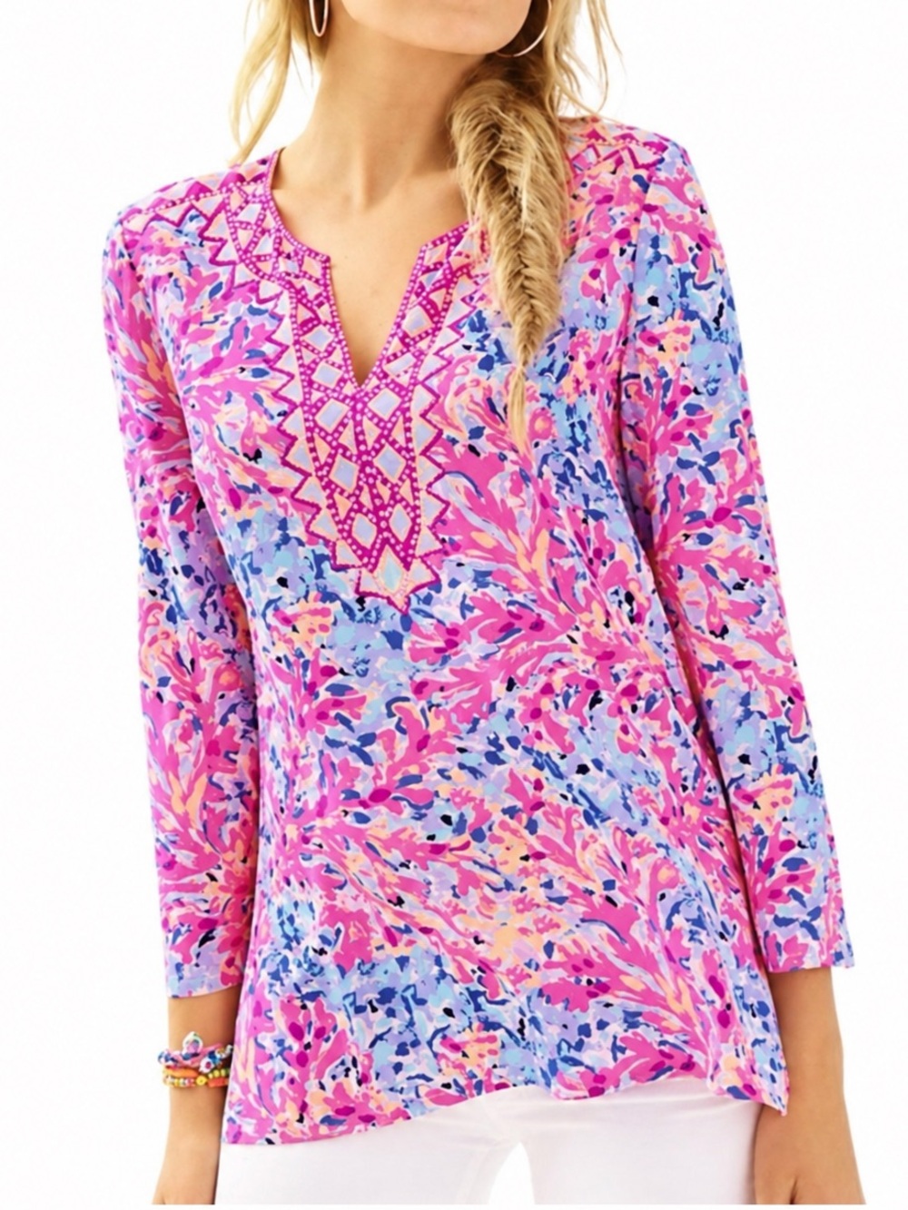 Lilly Pulitzer Coco Coral Crab Print Womens Size S